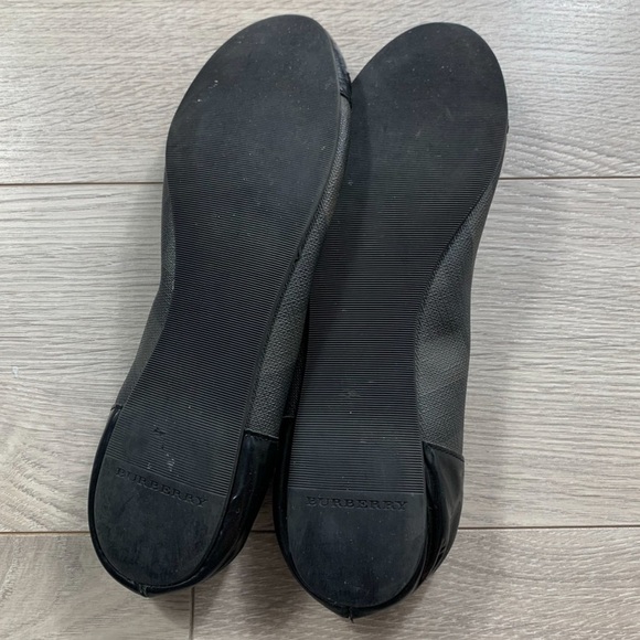 Burberry Nova Check Print and Patent Details Ballerinas Flats - Picture 5 of 9